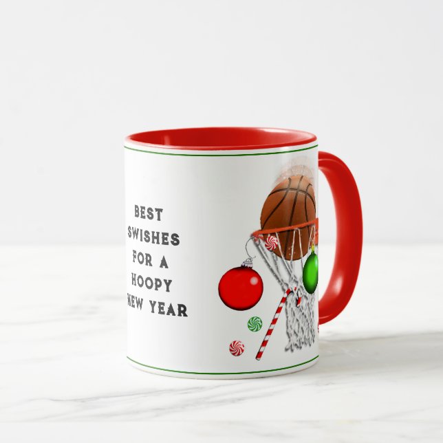Basketball Weihnachtsgeschenk Tasse (VorderseiteRechts)