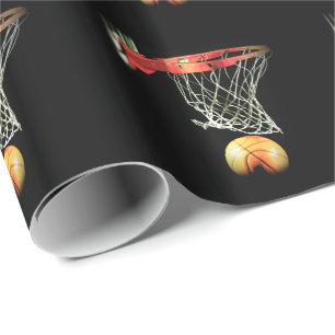 Basketball Weihnachtsgeschenk Wrap Geschenkpapier