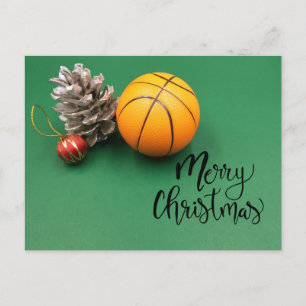Basketball Weihnachtskarte  Postkarte