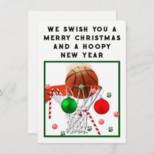 Basketball Weihnachtskarten Feiertagskarte