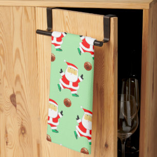 Basketball Weihnachtsküche Handtuch