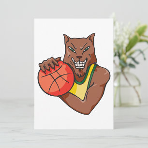 Basketball Wolf Einladungen
