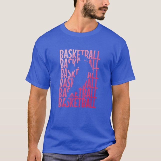 Basketball Women Girls Sports retro T-Shirt (Vorderseite)
