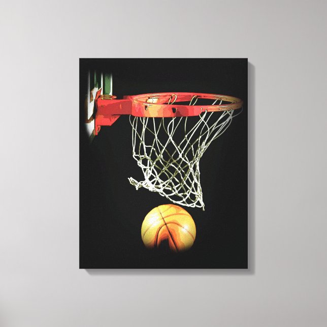 Basketball Wrapped Canvas Leinwanddruck (Vorderseite)