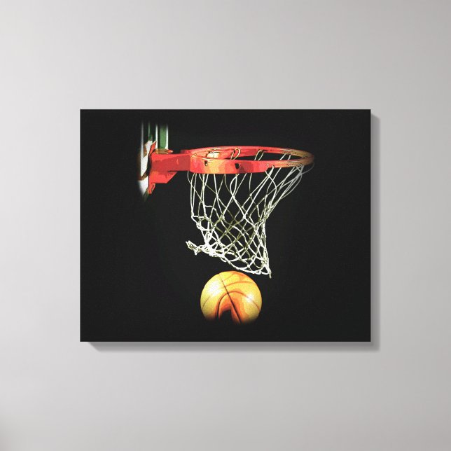 Basketball Wrapped Canvas Leinwanddruck (Vorderseite)