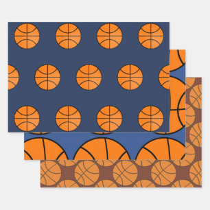 Basketball Wrapping Paper Set Geschenkpapier Set
