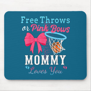 Basketball-Würfe oder rosa Schleifen Mutti liebt d Mousepad