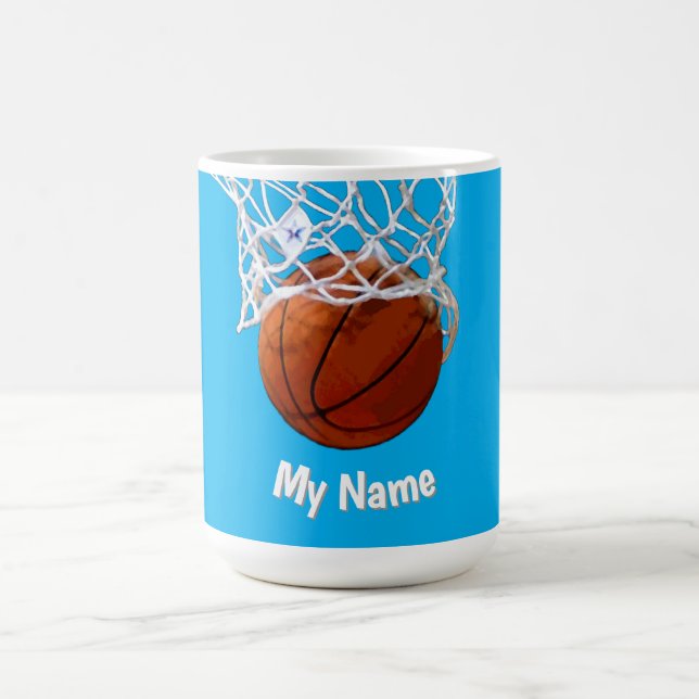 Basketball Your Name Custom Kaffeetasse (Mittel)