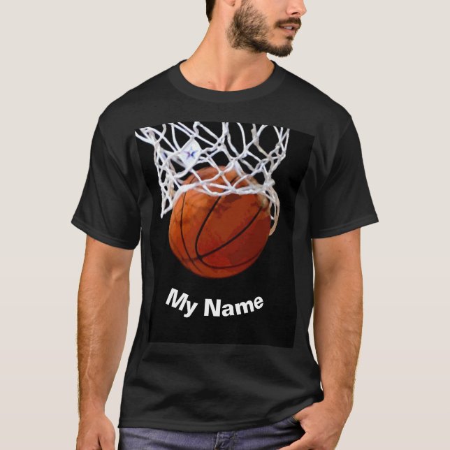 Basketball Your Name Custom T-Shirt (Vorderseite)