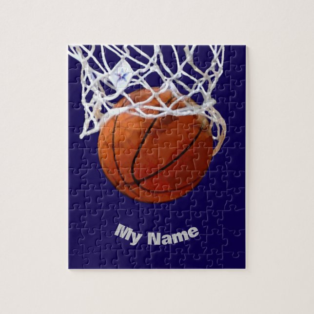 Basketball Your Name Puzzle (Vertikal)