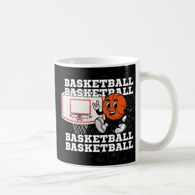 Basketball-Zeichenkette Kaffeetasse (Rechts)