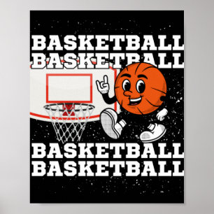 Basketball-Zeichenkette Poster