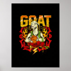 Basketball-Ziegengeschenk Poster
