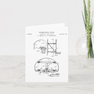 Basketball-Ziel-Patent Zeichnend Blueprint Karte