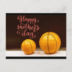 Basketball zum Muttertag Feiertagspostkarte