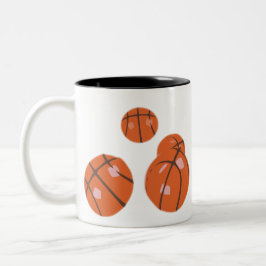 basketball zweifarbige tasse