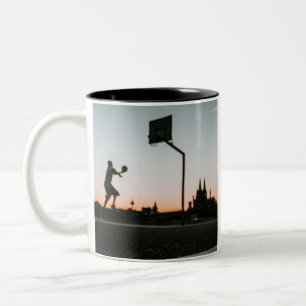Basketball Zweifarbige Tasse