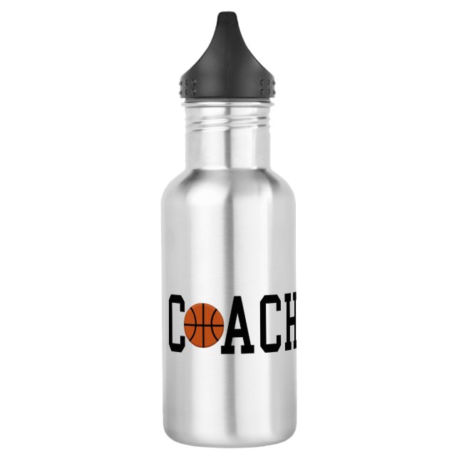 Basketballbahn Wasserflasche Edelstahlflasche (Links)