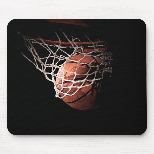 Basketballball in Aktion Mousepad (Vorne)