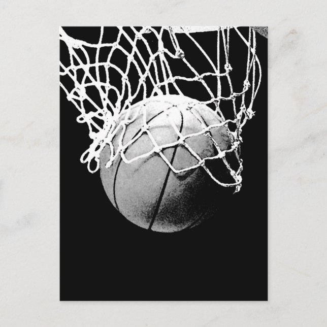 Basketballball Postkarte (Vorderseite)