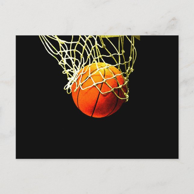 Basketballball Postkarte (Vorderseite)