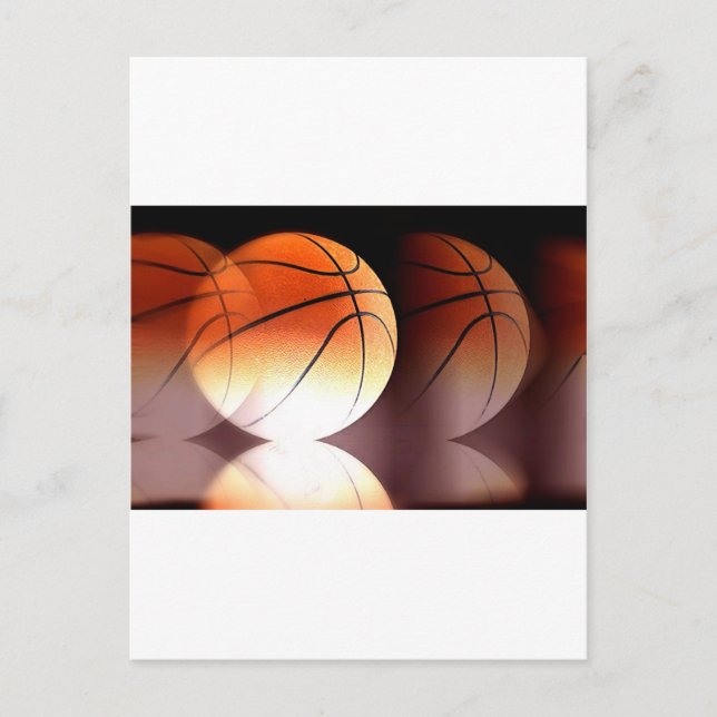Basketballball Postkarte (Vorderseite)