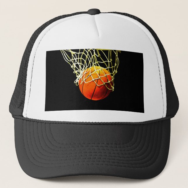 Basketballball Truckerkappe (Vorderseite)