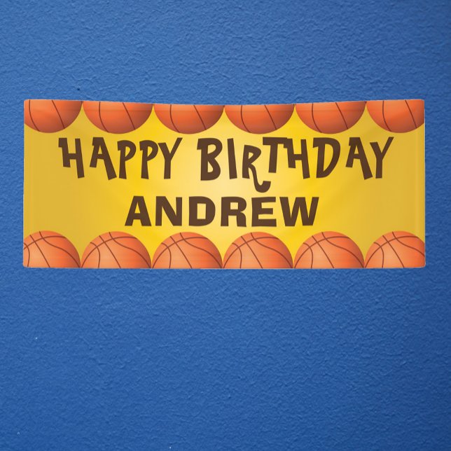 Basketballbanner zum Geburtstag oder zu jedem Anla Banner (Von Creator hochgeladen)