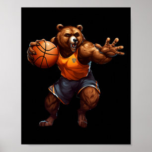 Basketballbär Poster