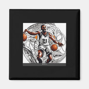 Basketballbild Magnet