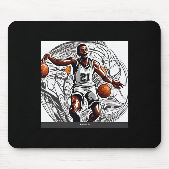 Basketballbild Mousepad (Vorne)
