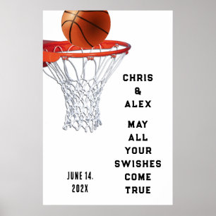 Basketballbrille und -räude poster