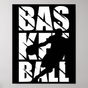 Basketballdesign für Basketballspieler und Basketb Poster