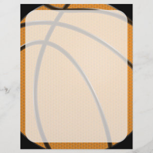 Basketballdesign in Orange und Schwarz