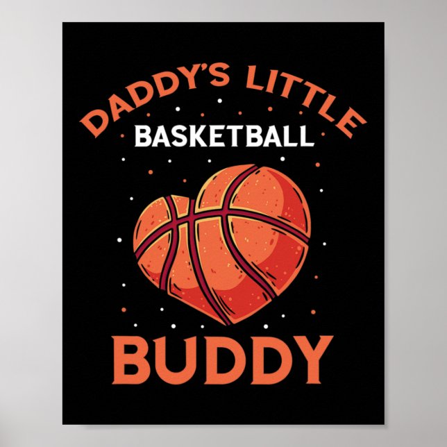 Basketballdesign - Mädchen, die Basketball Lieben Poster (Vorne)