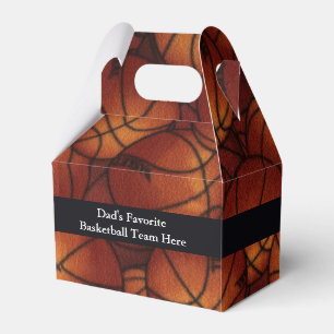 Basketbälle auf Flanell Geschenkschachtel
