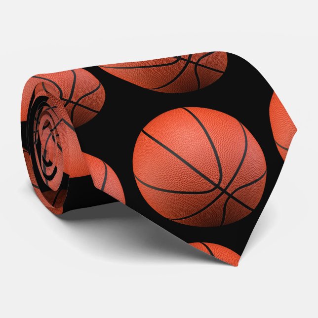 Basketbälle kopieren | Sport-Geschenke Krawatte (Gerollt)
