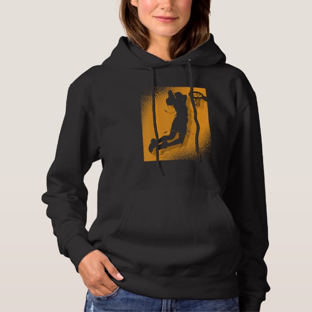 Basketballer Basketball Hoop Dunking Basketball Ho Hoodie (Vorderseite)