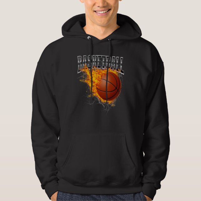 Basketballer Basketball Hoop Dunking Basketball Ho Hoodie (Vorderseite)