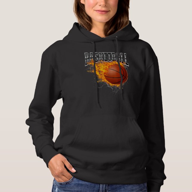 Basketballer Basketball Hoop Dunking Basketball Ho Hoodie (Vorderseite)