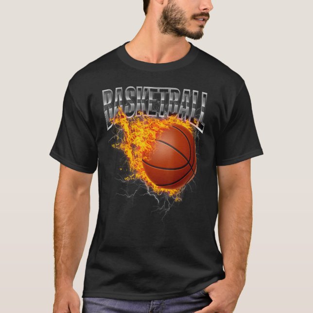 Basketballer Basketball Hoop Dunking Basketball Ho T-Shirt (Vorderseite)