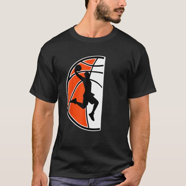 Basketballer Basketball Hoop Dunking Basketball Ho T-Shirt (Vorderseite)