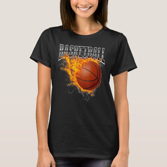 Basketballer Basketball Hoop Dunking Basketball Ho T-Shirt (Vorderseite)