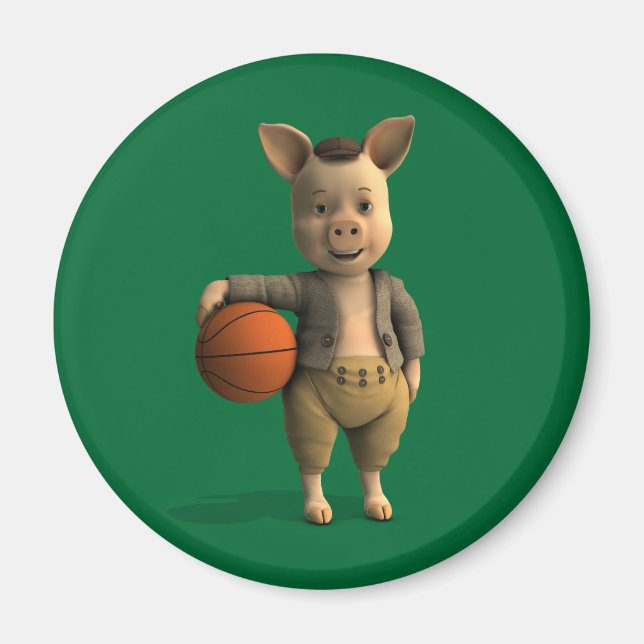 Basketballer Pigment Magnet (Vorne)
