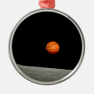 Basketballerde aus dem Universum des Mondes Ornament Aus Metall