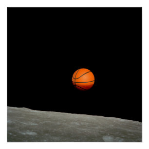 Basketballerde vom Mondraumuniversum Poster