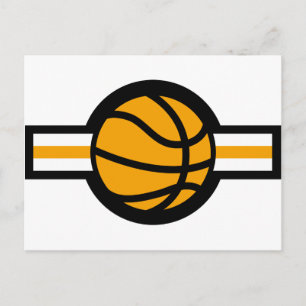 Basketballflugstreifen Postkarte