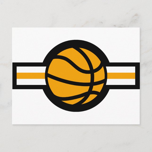 Basketballflugstreifen Postkarte (Vorderseite)