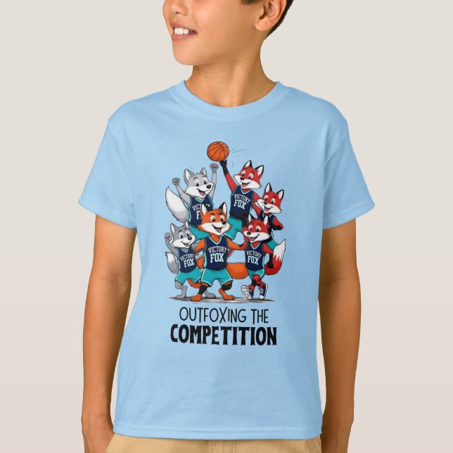 Basketballfüchse überfüttern die Wettkämpfer T-Shirt (Vorderseite)