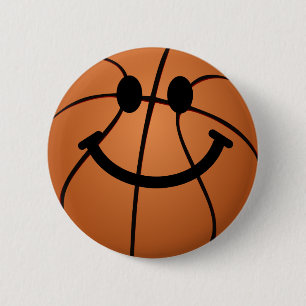 Basketballgesicht Button